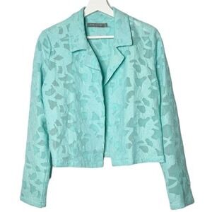 209 Wst‎ 38 Aqua Mesh Cutout Jacket Size 6